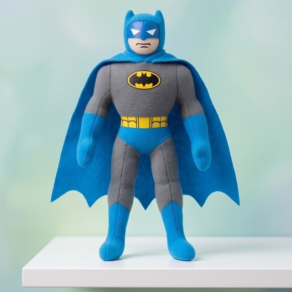 Vintage Velvet Treasures Jerry Elsber 80s Batman Plush Toy Cape DC Comics 9"